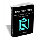Time Checklist - Make the Most of Your Time with One Simple ToolDiscount